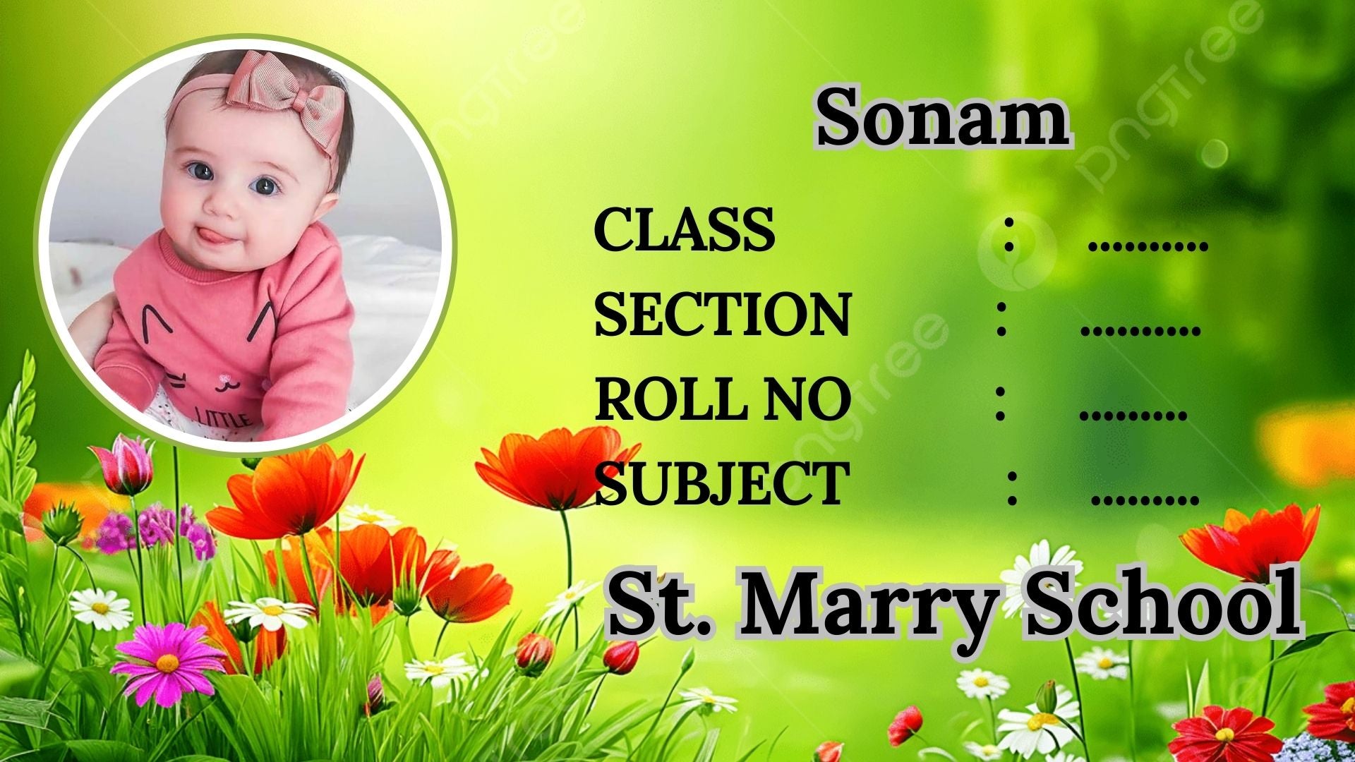 Custom Kids Name Sticker- MKM-19