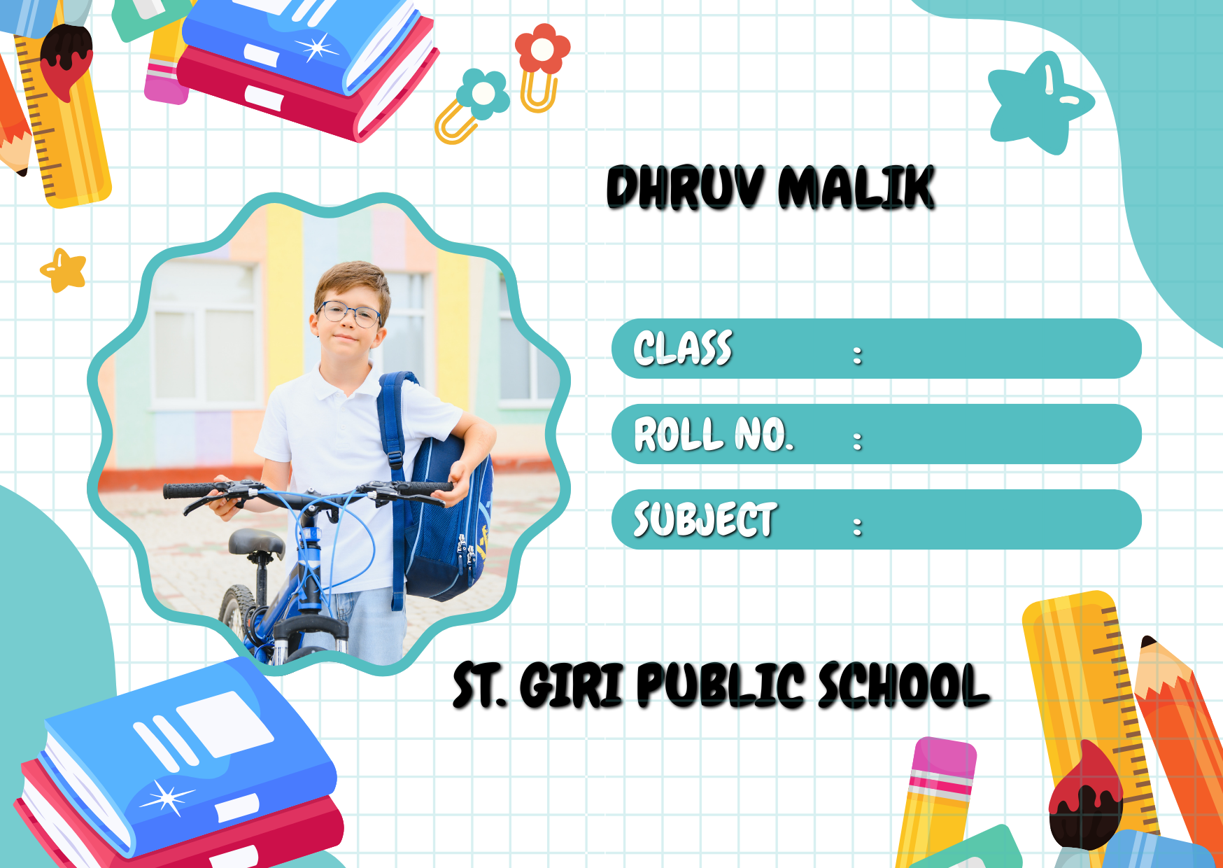 Custom Kids Name Sticker- MKM-02