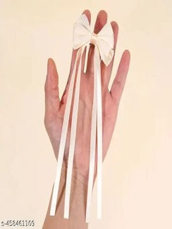 Cute Ribbon Bow Hair Clip with Long Tails